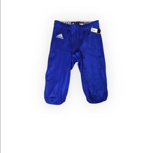 NWT Adidas Climalite Football Pants Large Blue